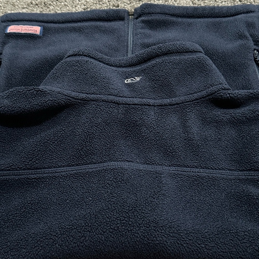 Vineyard Vines Martha’s Vineyard Westerly Navy Blue Fleece Vest Size L - Picture 5 of 6